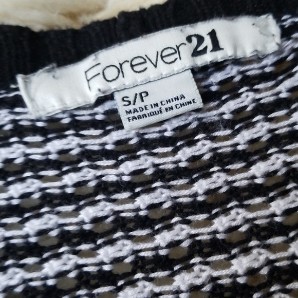 Forever 21 Drape Front Striped Cardigan - Picture 5 of 7